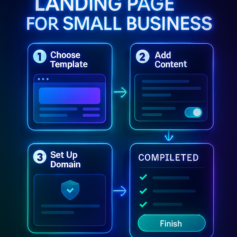 كيفاش تنشئ صفحة هبوط بسيطة تجيب لك زبناء 3 landing page for small business 1
