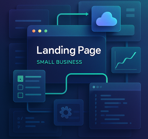 landing page for small business