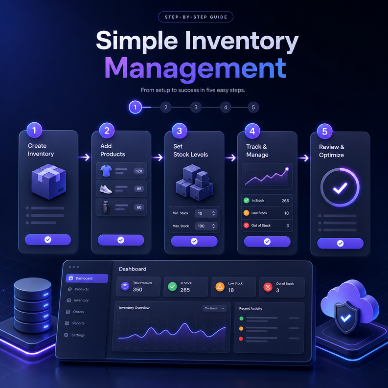 كيفاش تدير إدارة مخزون بسيطة وفعالة لمشروع صغير 3 simple inventory management 1