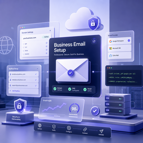 كيفاش تنشئ بريد إلكتروني مهني لعلامتك أو شركتك 2 business email setup