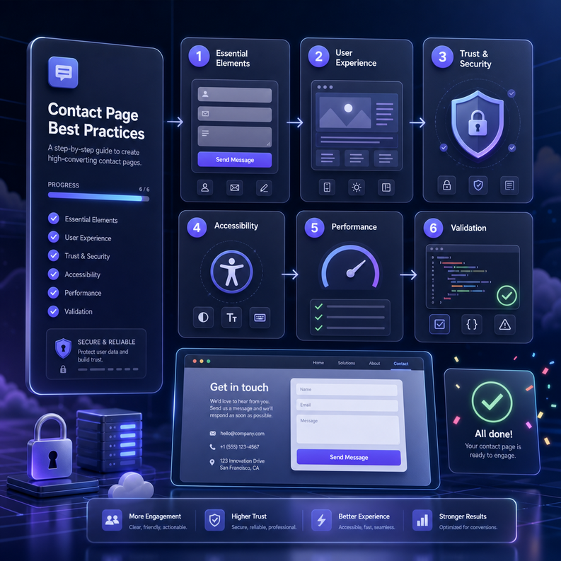 طريقة إنشاء صفحة تواصل احترافية لموقعك أو مشروعك 3 contact page best practices 1