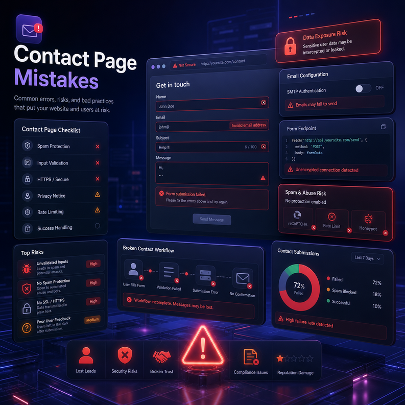 طريقة إنشاء صفحة تواصل احترافية لموقعك أو مشروعك 4 contact page best practices 2