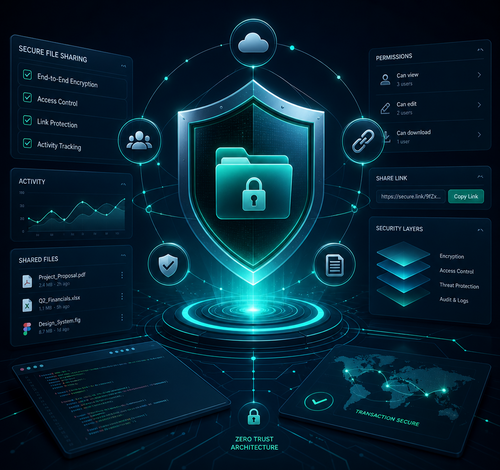 share files securely